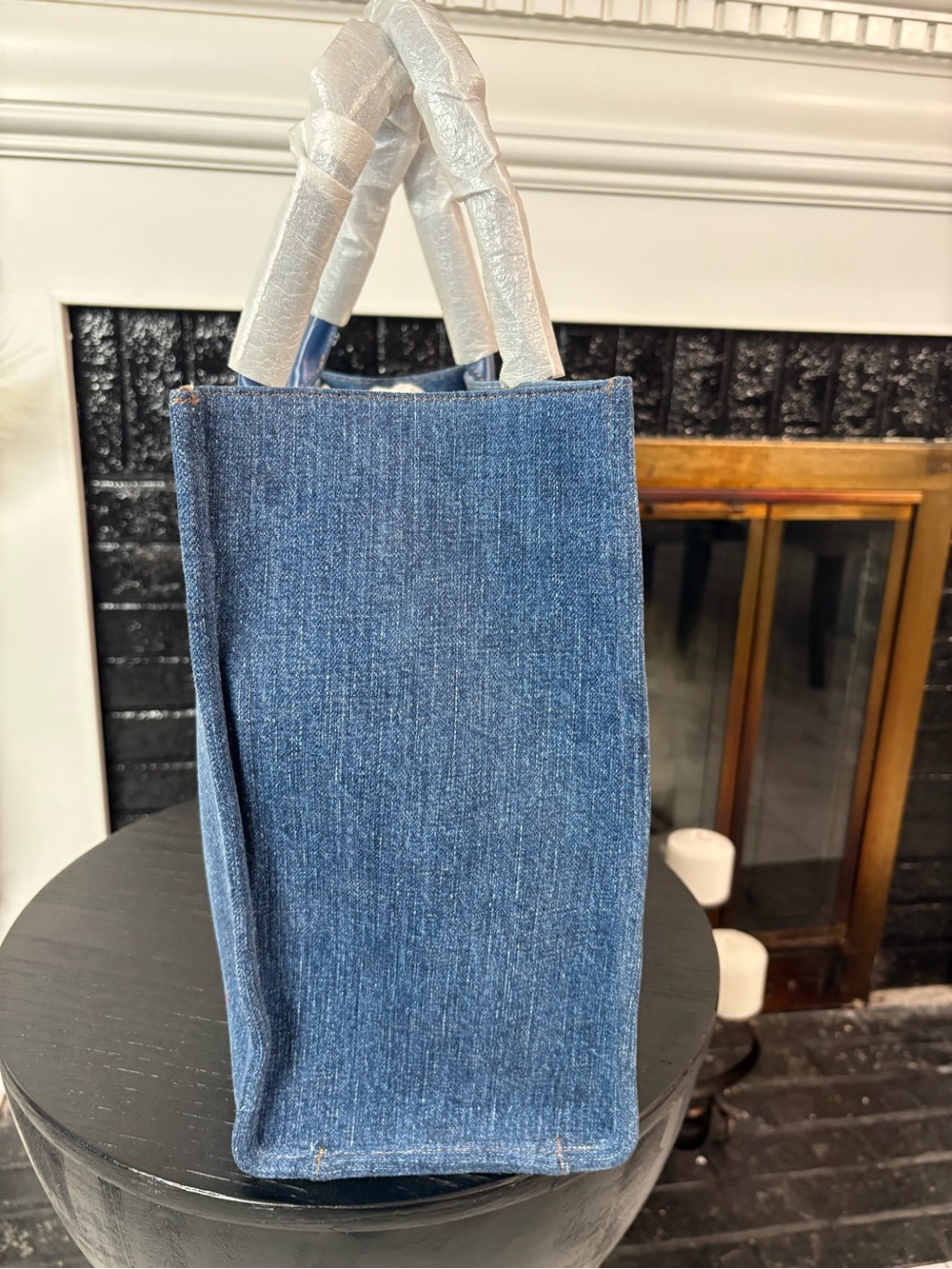 Versace La Medusa Denim Tote - Picture 4 of 14